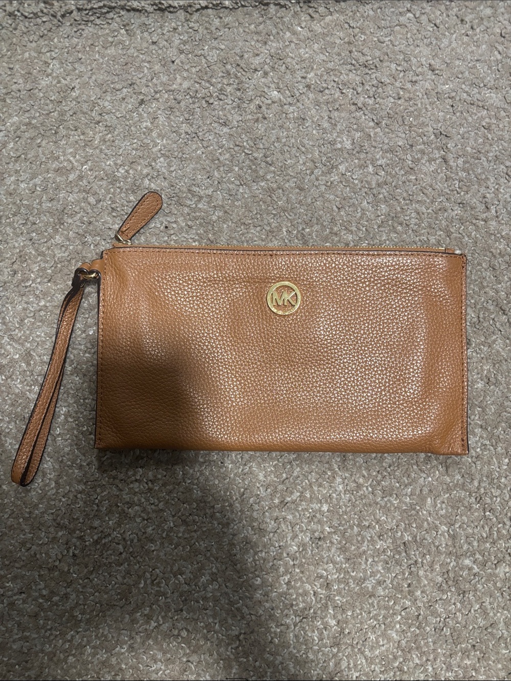 Michael Kors Large Pebbled Leather Wristlet/ Pouch
